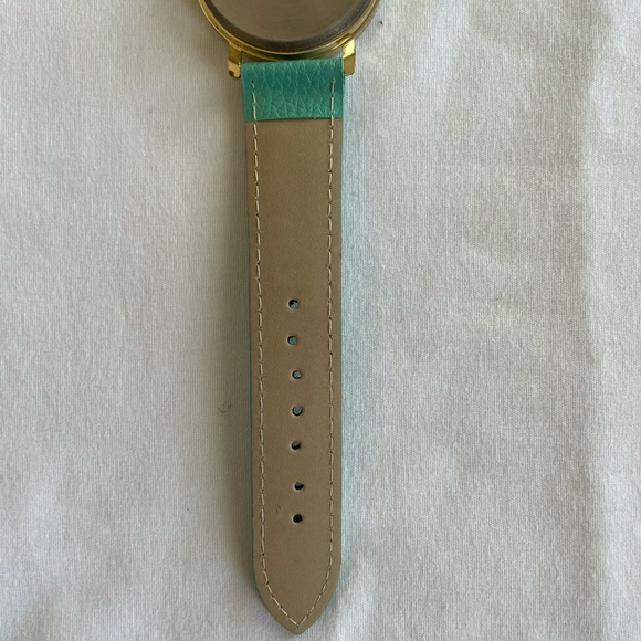 Teal Green and Multicolor Elephant Gold Watch - Picture 7 of 9